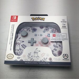 NIB PowerA Enhanced Wireless Switch Controller Pikachu Garden